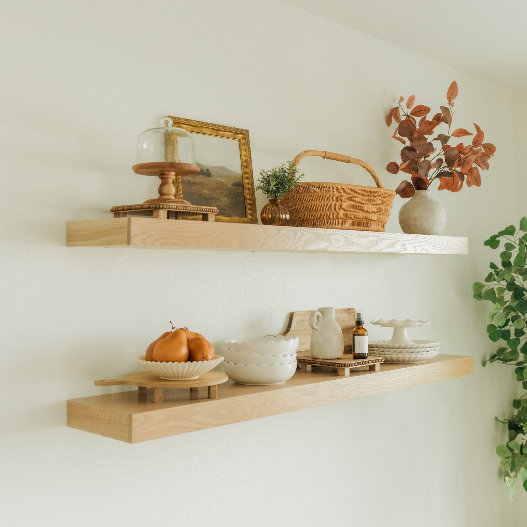 White Oak Floating Shelf - Modern