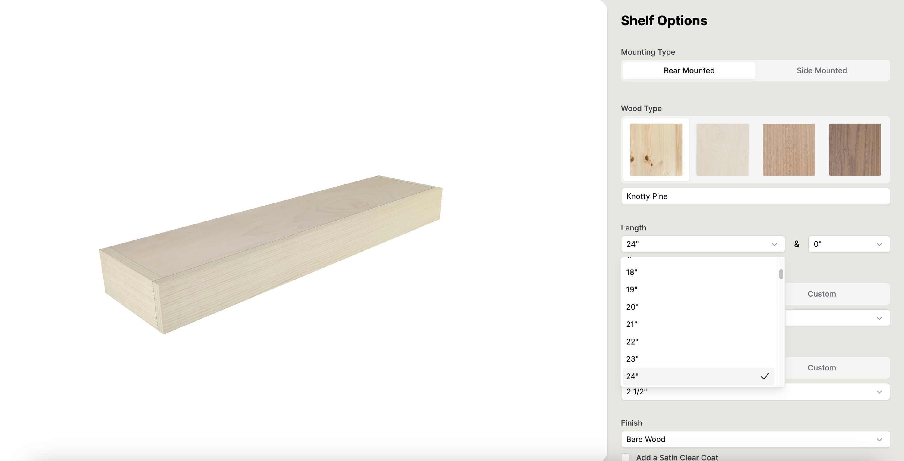 Customizable wooden