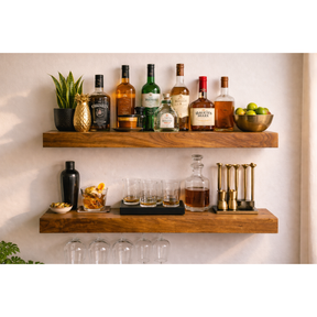 Walnut Floating Shelf - Modern