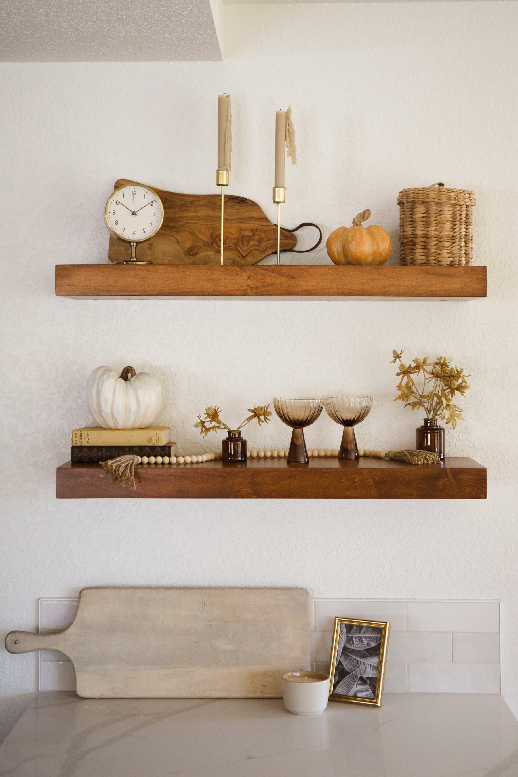Maple Standard Floating Shelf - Modern
