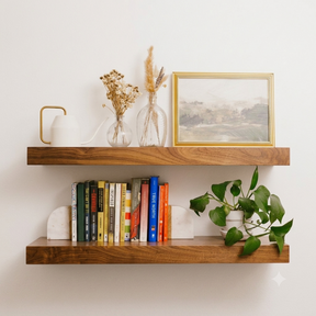 Walnut Floating Shelf - Modern