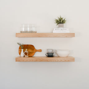 White Oak Floating Shelf - Modern