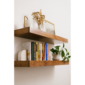 Walnut Floating Shelf - Modern